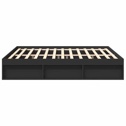 Bed Frame without Mattress Black 200x200 cm