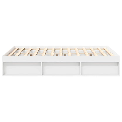Bed Frame without Mattress White 135x190 cm Double Double