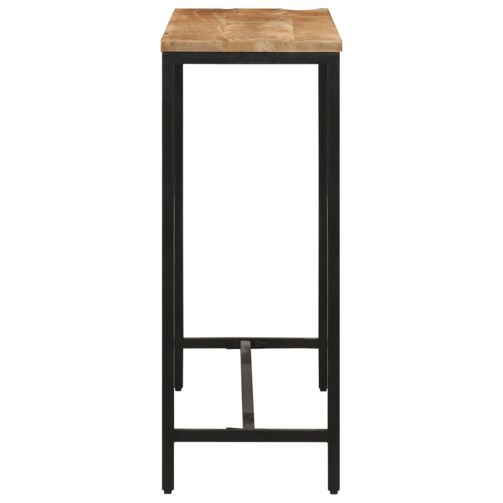 Console Table 110x30x75 cm Solid Rough Mango Wood and Iron
