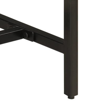 Console Table 110x30x75 cm Solid Rough Mango Wood and Iron