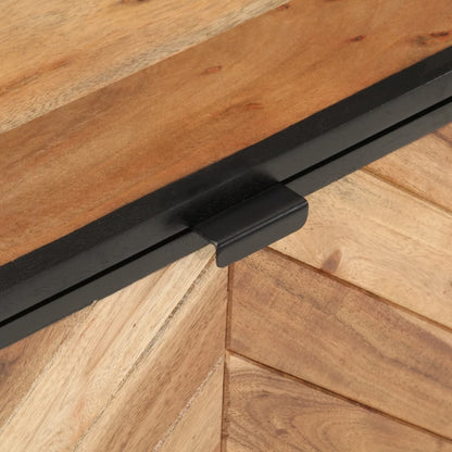 Storage Box 60x30x30 cm Solid Wood Acacia and Iron