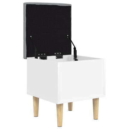 Storage Bench White 42x42x46 cm Engineered Wood