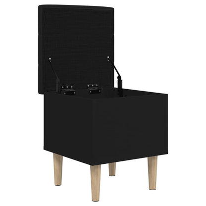 Storage Bench Black 42x42x46 cm Engineered Wood