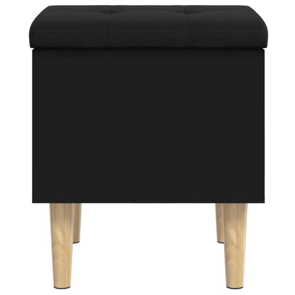 Storage Bench Black 42x42x46 cm Engineered Wood