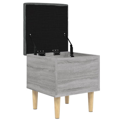 Storage Bench Grey Sonoma 42x42x46 cm Engineered Wood