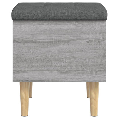 Storage Bench Grey Sonoma 42x42x46 cm Engineered Wood