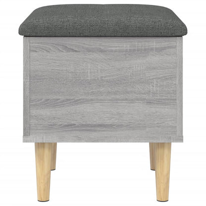 Storage Bench Grey Sonoma 42x42x46 cm Engineered Wood