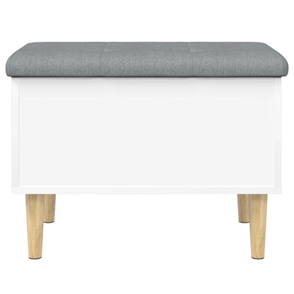 Storage Bench White 62x42x46 cm Engineered Wood