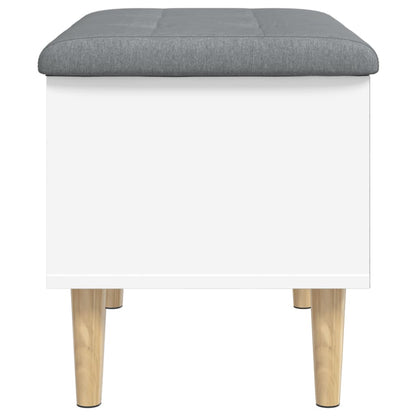 Storage Bench White 62x42x46 cm Engineered Wood