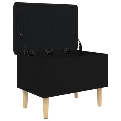 Storage Bench Black 62x42x46 cm Engineered Wood