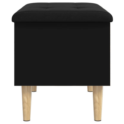 Storage Bench Black 62x42x46 cm Engineered Wood