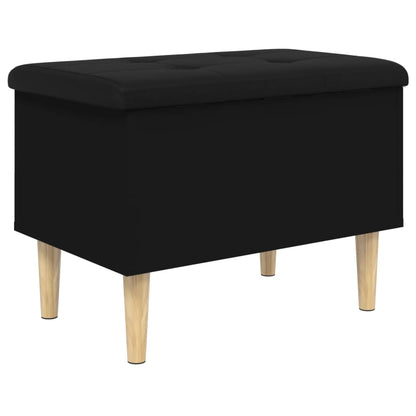 Storage Bench Black 62x42x46 cm Engineered Wood