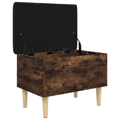 Storage Bench Smoked Oak 62x42x46 cm Engineered Wood