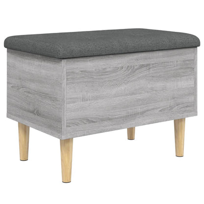 Storage Bench Grey Sonoma 62x42x46 cm Engineered Wood