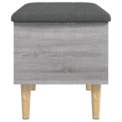 Storage Bench Grey Sonoma 62x42x46 cm Engineered Wood