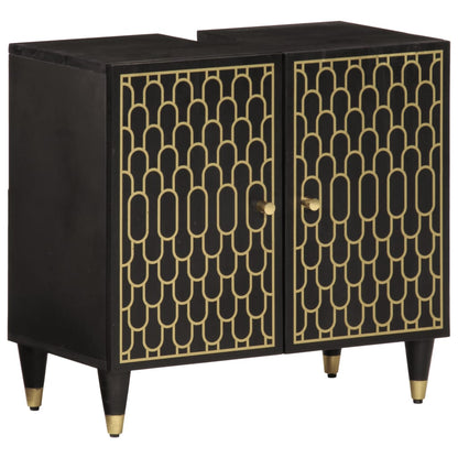 3 Piece Bathroom Furniture Set Solid Wood Mango