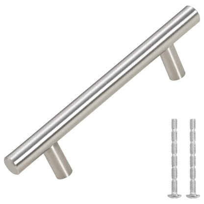 Cabinet Handles 10 pcs Silver 96 mm Stainless Steel