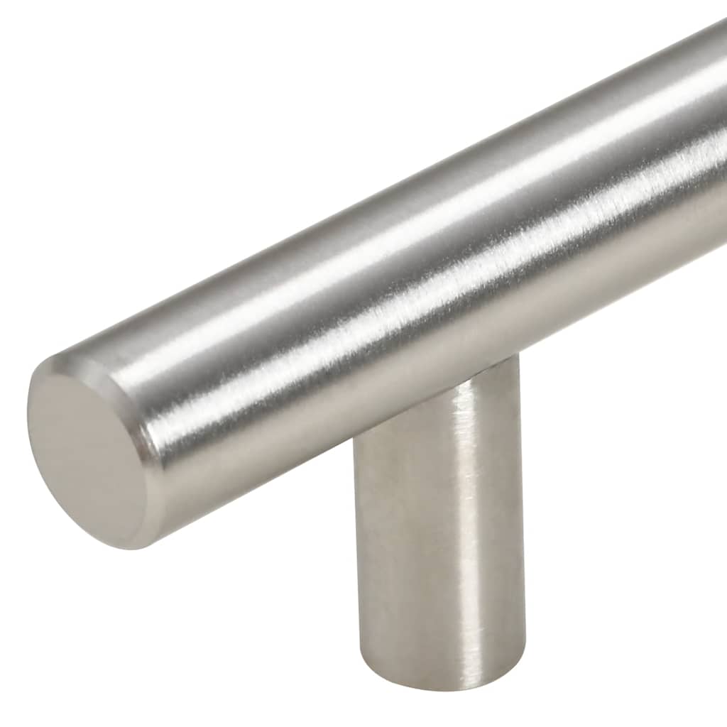 Cabinet Handles 10 pcs Silver 96 mm Stainless Steel