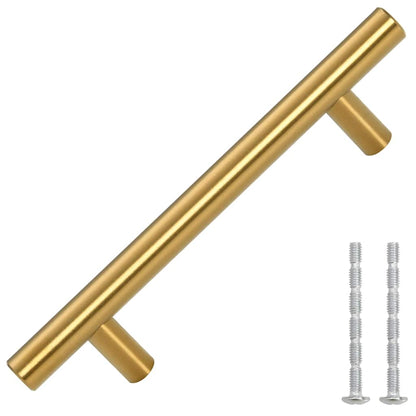 Cabinet Handles 10 pcs Gold 96 mm Stainless Steel