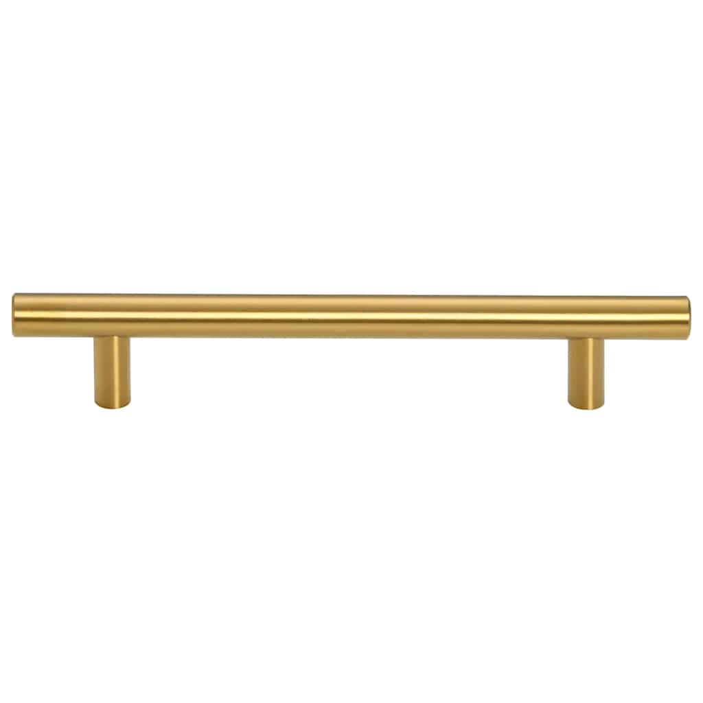 Cabinet Handles 10 pcs Gold 128 mm Stainless Steel