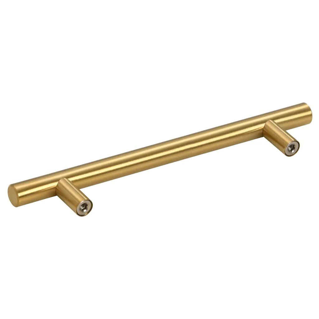 Cabinet Handles 10 pcs Gold 128 mm Stainless Steel