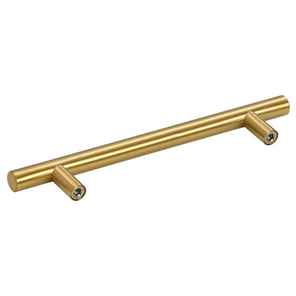 Cabinet Handles 10 pcs Gold 128 mm Stainless Steel