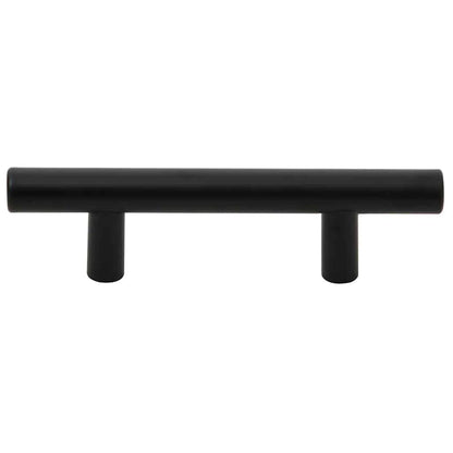 Cabinet Handles 10 pcs Black 64 mm Stainless Steel