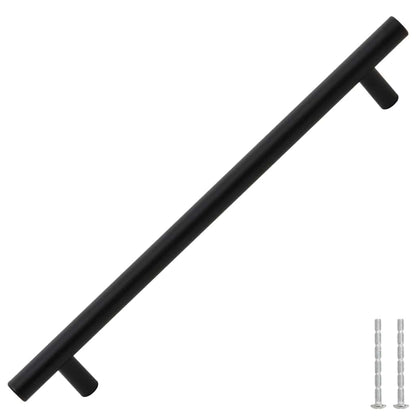Cabinet Handles 5 pcs Black 192 mm Stainless Steel