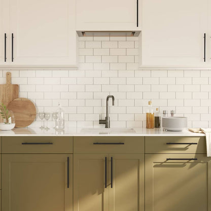Cabinet Handles 5 pcs Black 192 mm Stainless Steel