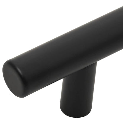 Cabinet Handles 5 pcs Black 192 mm Stainless Steel