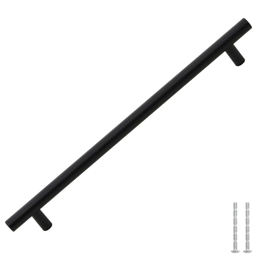 Cabinet Handles 5 pcs Black 224 mm Stainless Steel