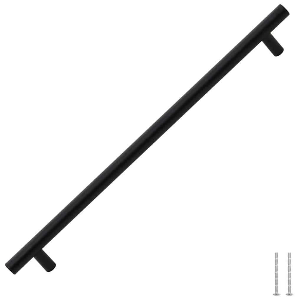 Cabinet Handles 5 pcs Black 320 mm Stainless Steel