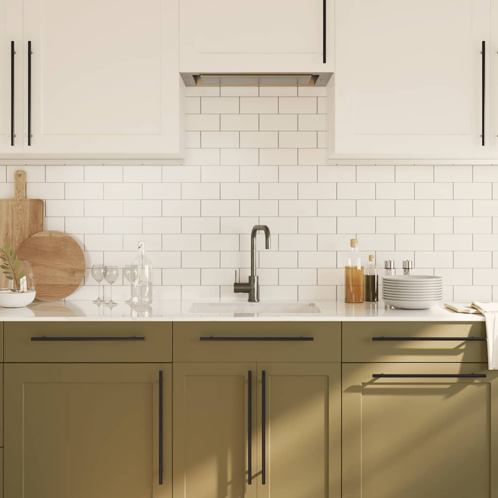 Cabinet Handles 5 pcs Black 320 mm Stainless Steel