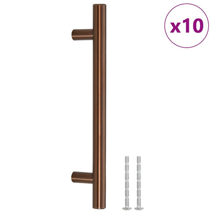 Cabinet Handles 10 pcs Bronze 128 mm Stainless Steel