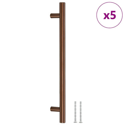 Cabinet Handles 5 pcs Bronze 192 mm Stainless Steel