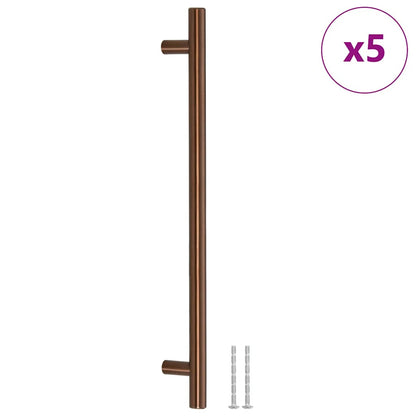 Cabinet Handles 5 pcs Bronze 224 mm Stainless Steel