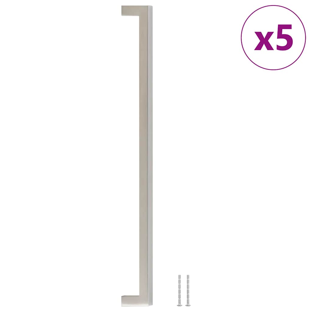 Cabinet Handles 5 pcs Silver 320 mm Stainless Steel
