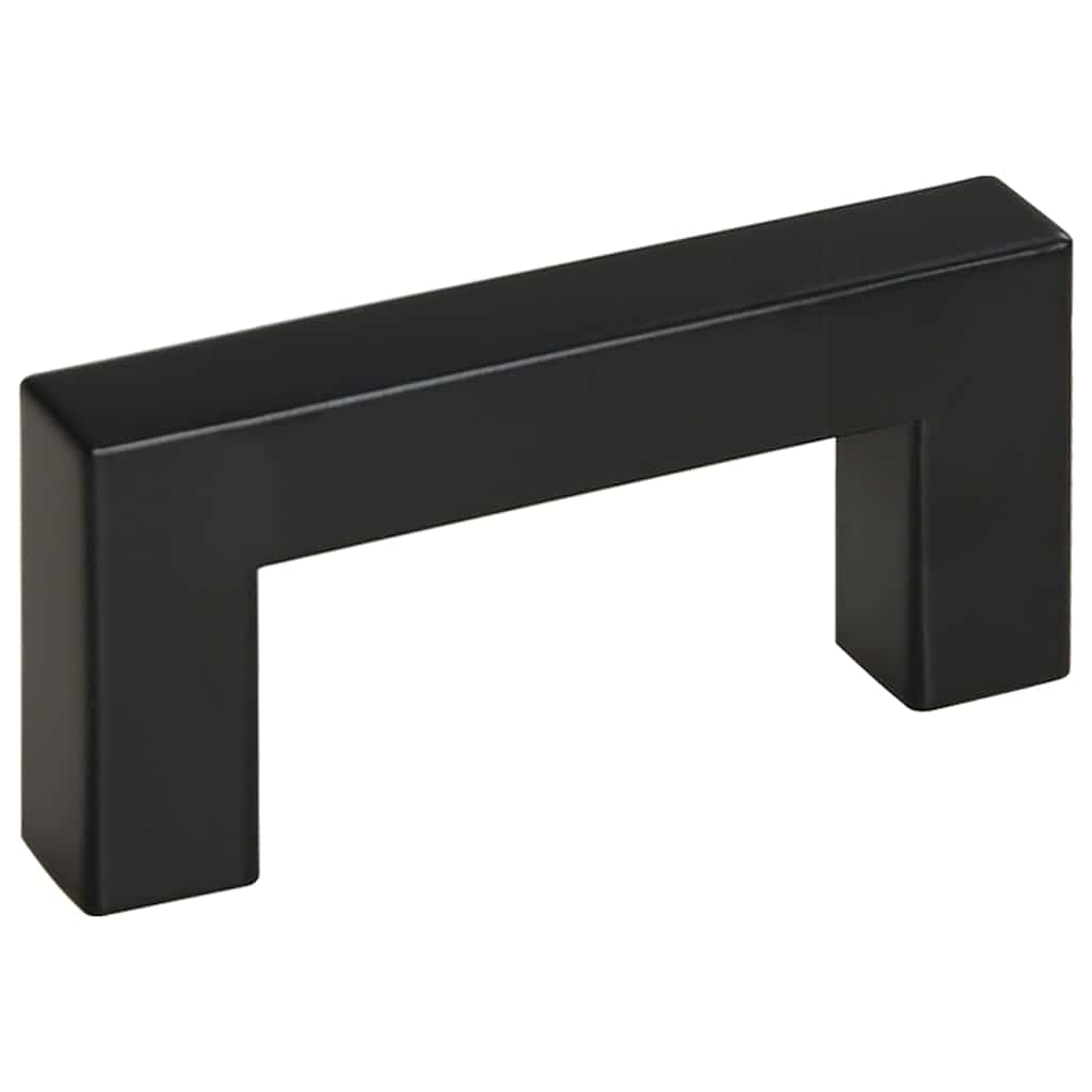 Cabinet Handles 10 pcs Black 64 mm Stainless Steel