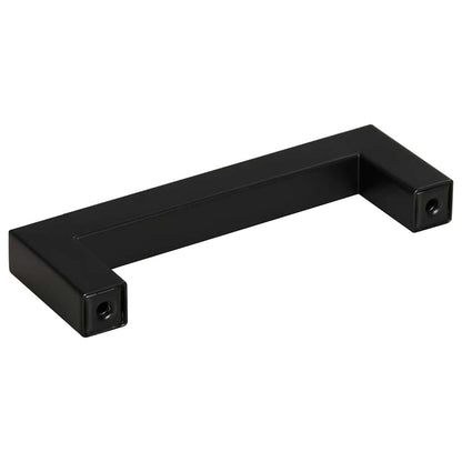 Cabinet Handles 10 pcs Black 96 mm Stainless Steel