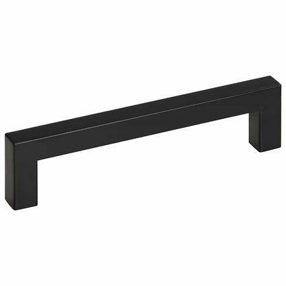 Cabinet Handles 10 pcs Black 128 mm Stainless Steel