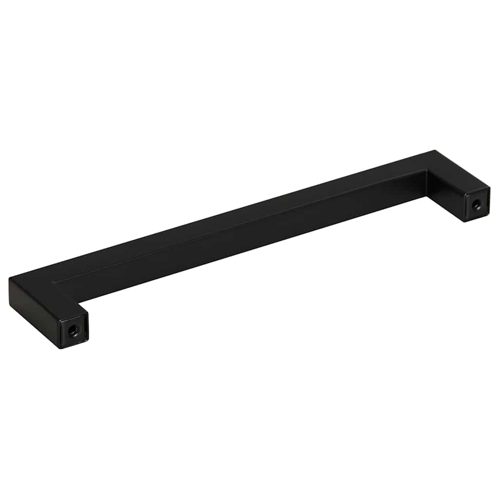 Cabinet Handles 10 pcs Black 160 mm Stainless Steel