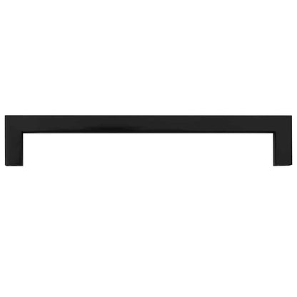 Cabinet Handles 5 pcs Black 192 mm Stainless Steel