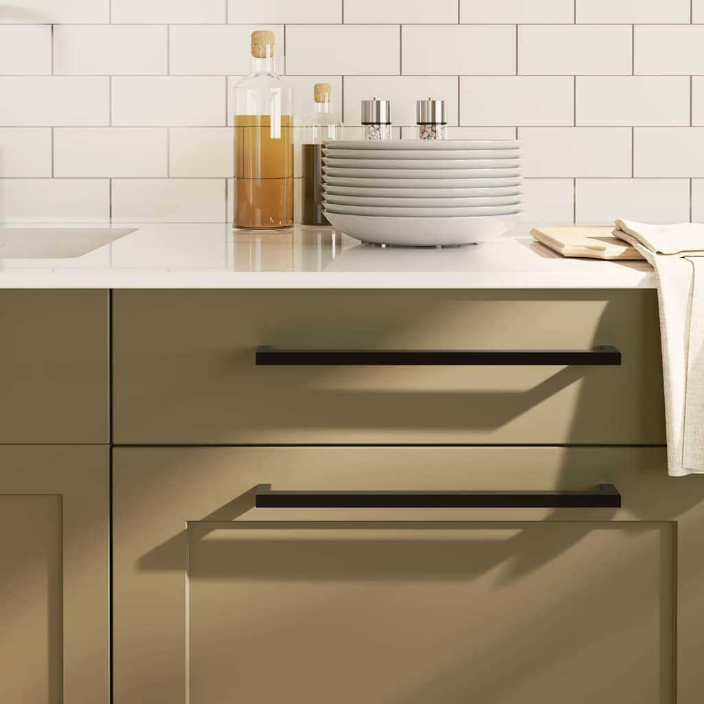 Cabinet Handles 5 pcs Black 320 mm Stainless Steel