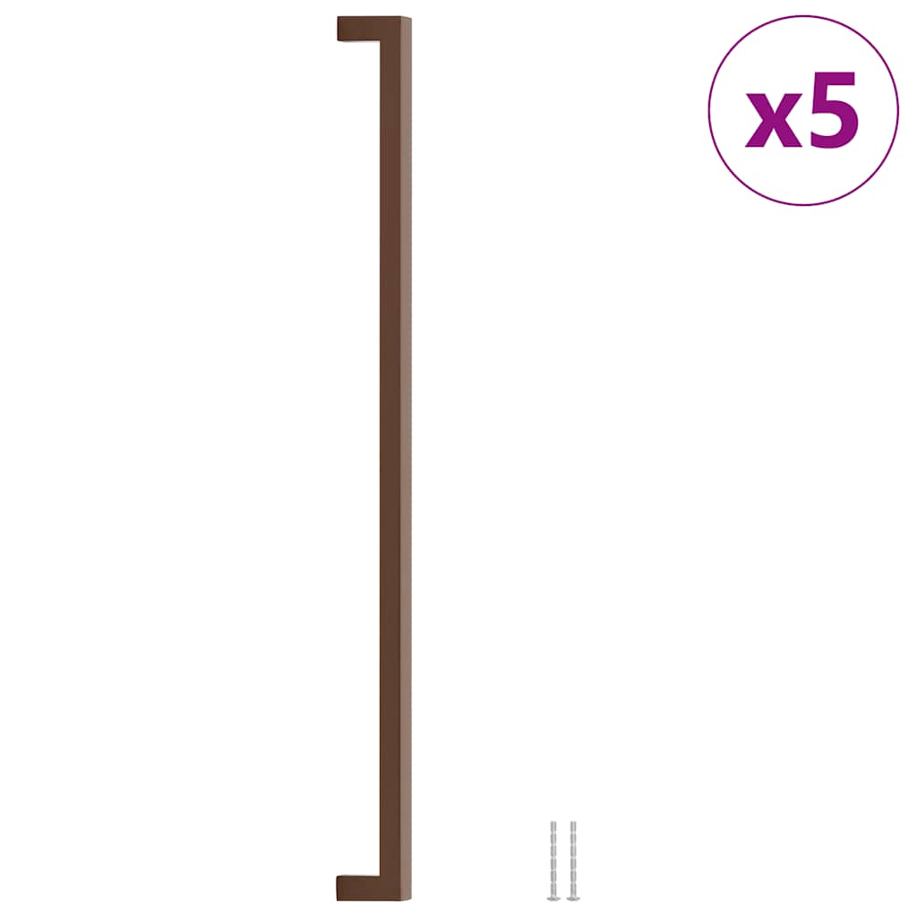 Cabinet Handles 5 pcs Bronze 480 mm Stainless Steel