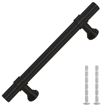 Cabinet Handles 10 pcs Black 96 mm Stainless Steel