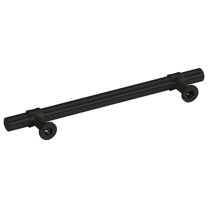 Cabinet Handles 10 pcs Black 128 mm Stainless Steel