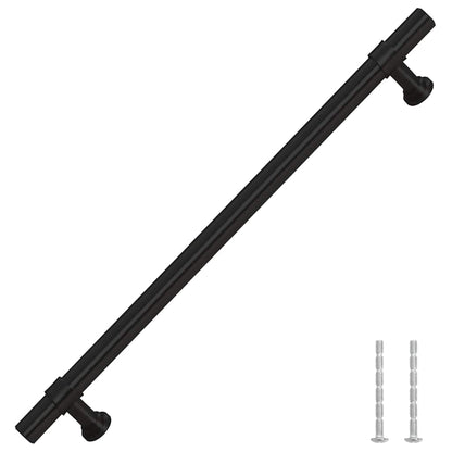Cabinet Handles 5 pcs Black 192 mm Stainless Steel