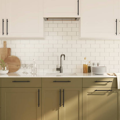 Cabinet Handles 5 pcs Black 192 mm Stainless Steel