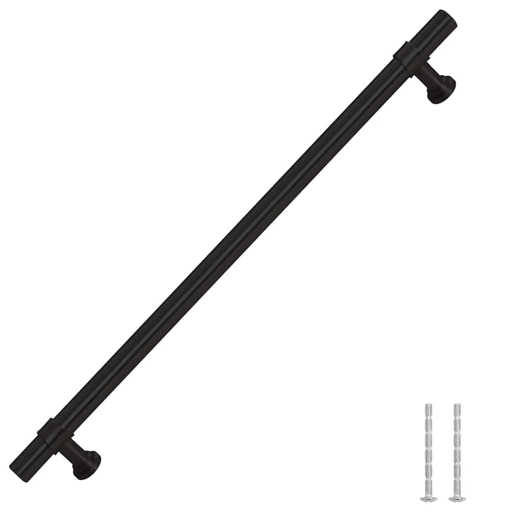 Cabinet Handles 5 pcs Black 224 mm Stainless Steel
