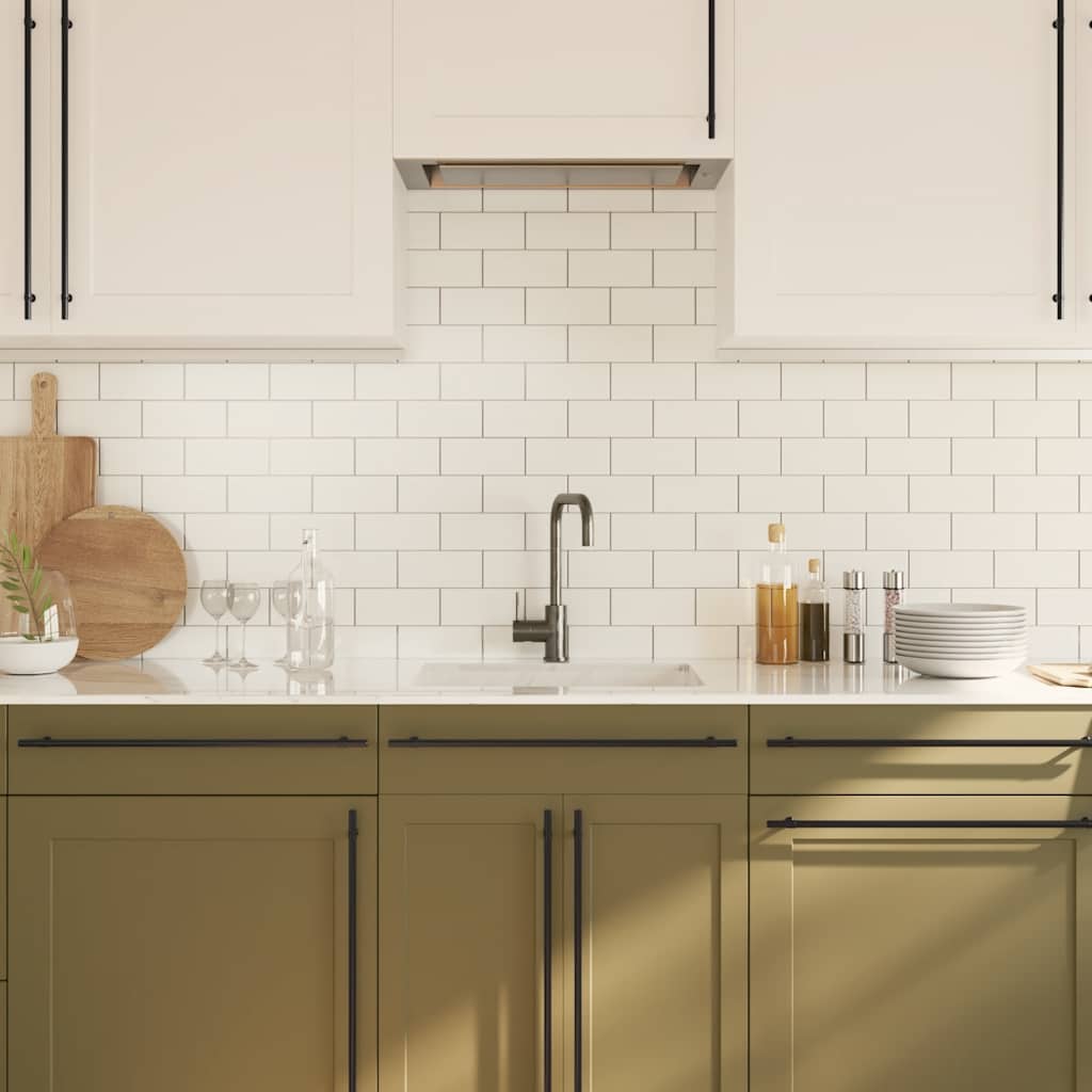 Cabinet Handles 5 pcs Black 480 mm Stainless Steel